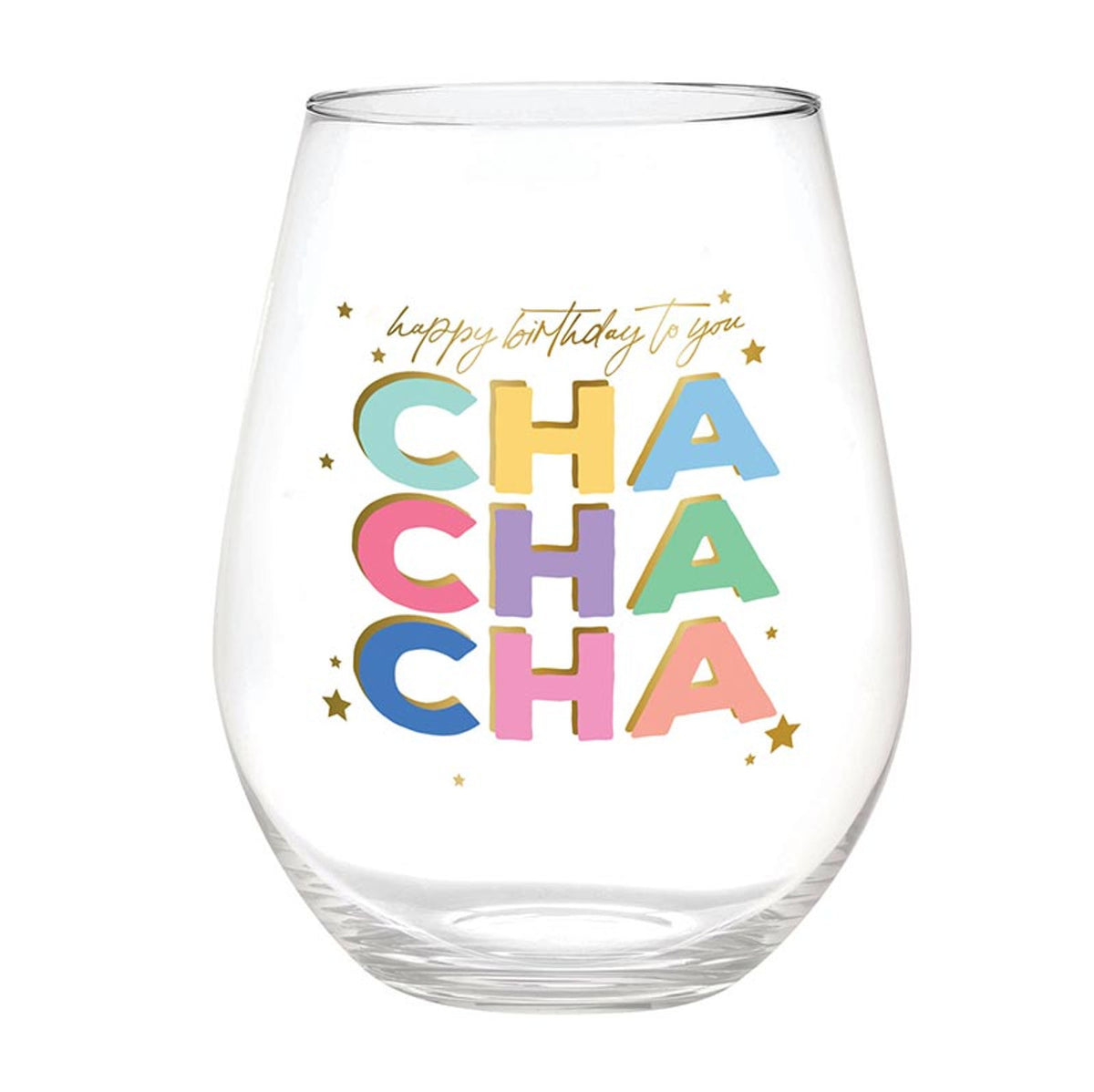 30oz Stmlss Wn Glss-Cha Cha Ch