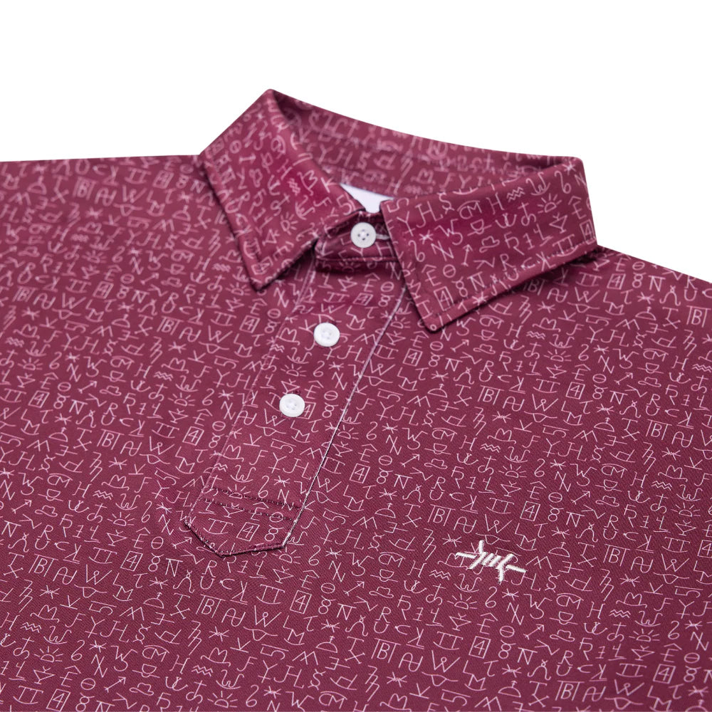 CHISHOLM TRADITIONS POLO MAROON XXL
