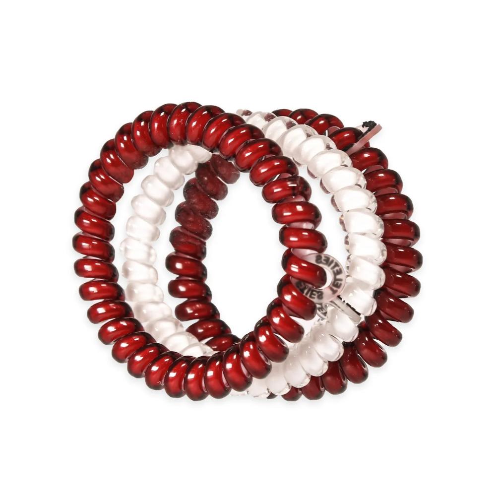 Maroon & White Small Coils