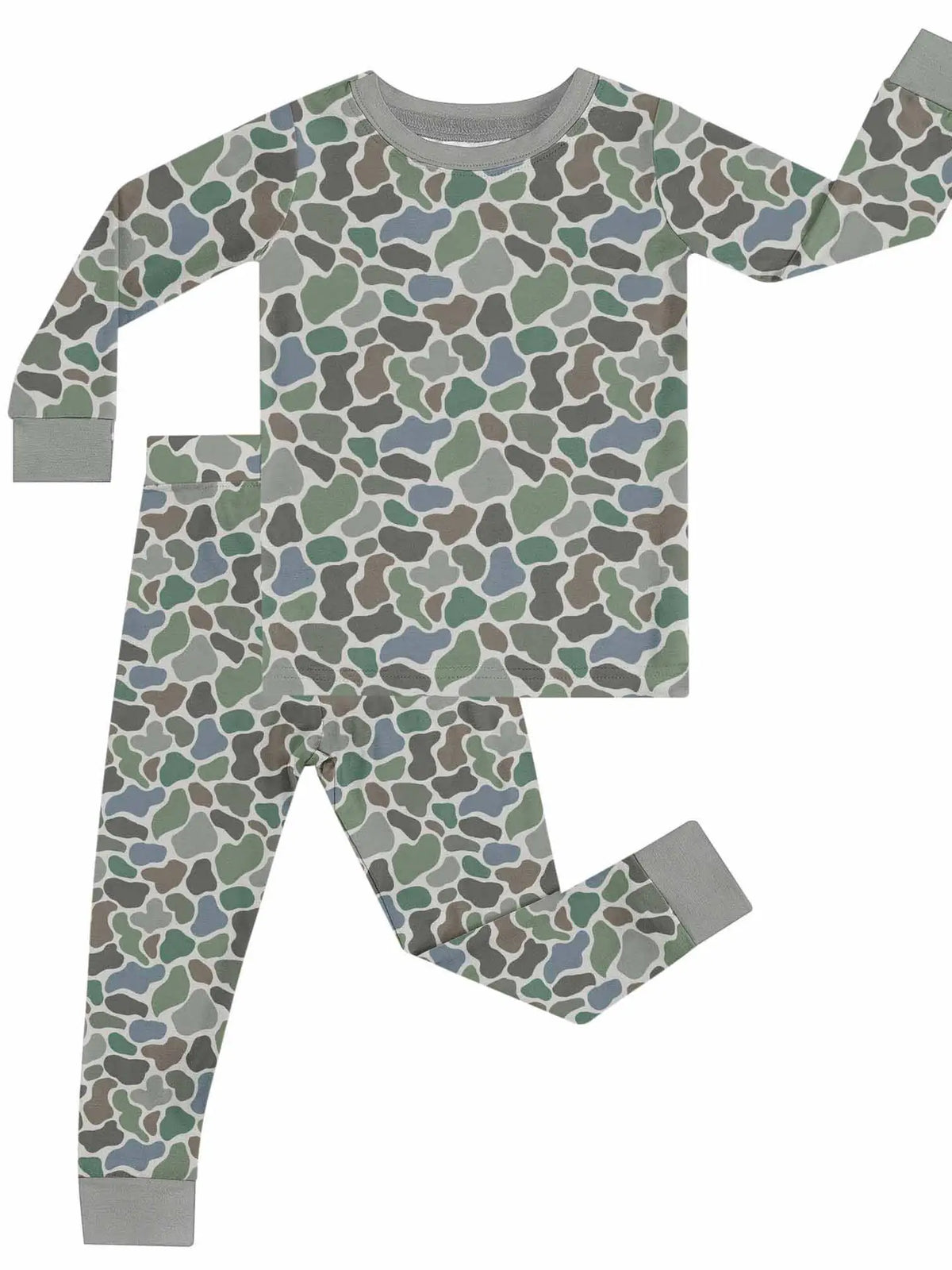 LS/P 2PC PJs - Pebble Camo 2T