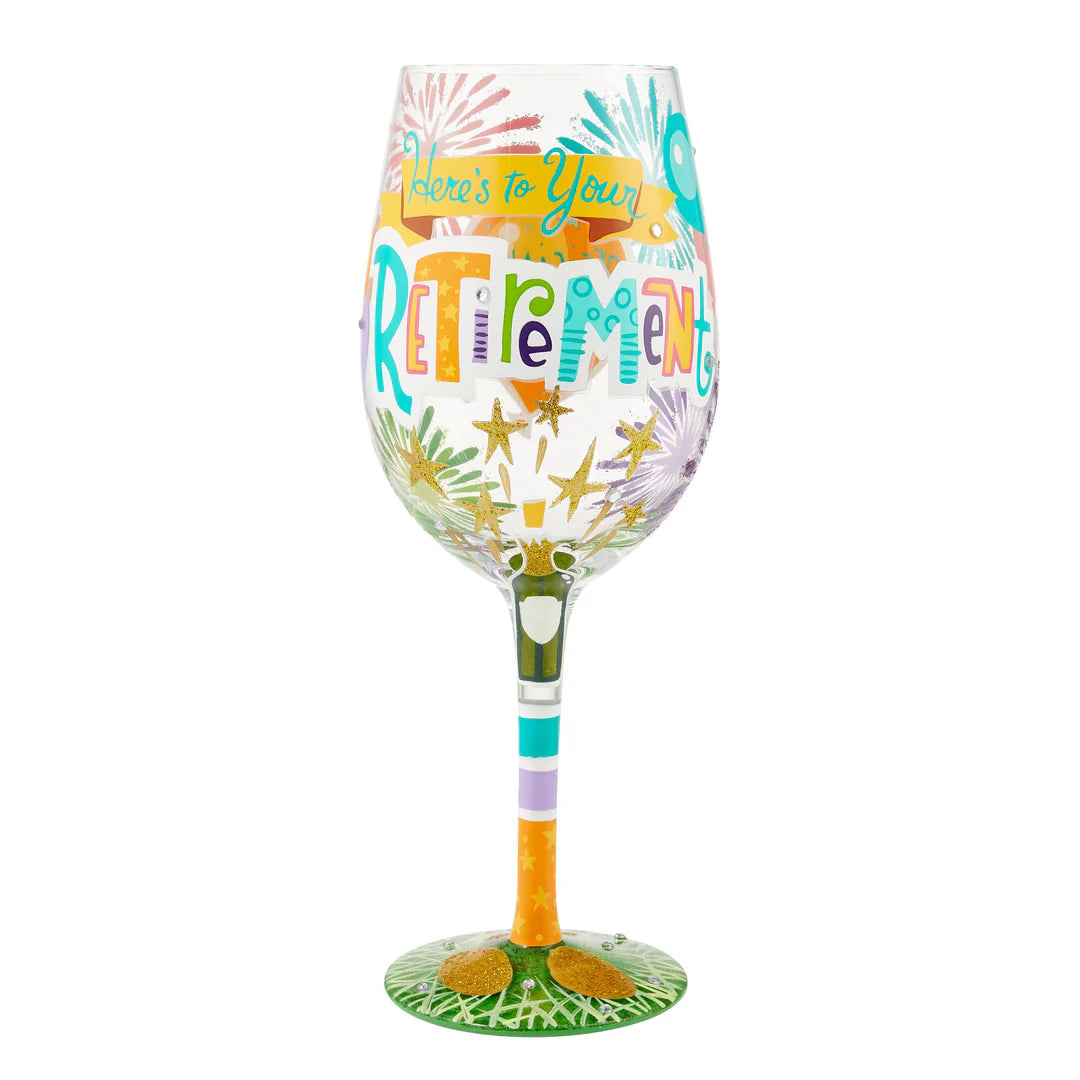 LOLITA Wine Glass Here's To Your Retire