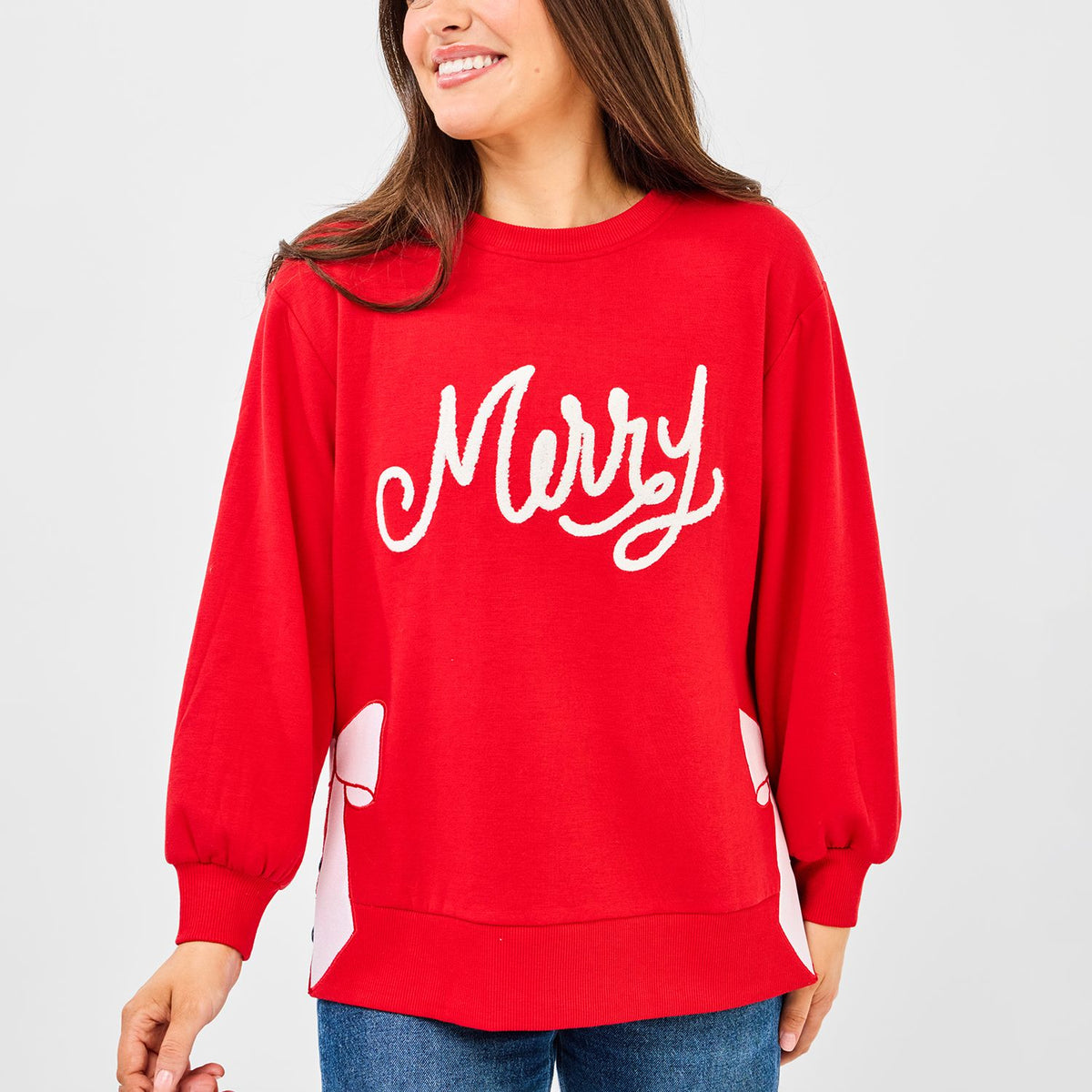 Lakelyn Merry Bow Sweatshirt