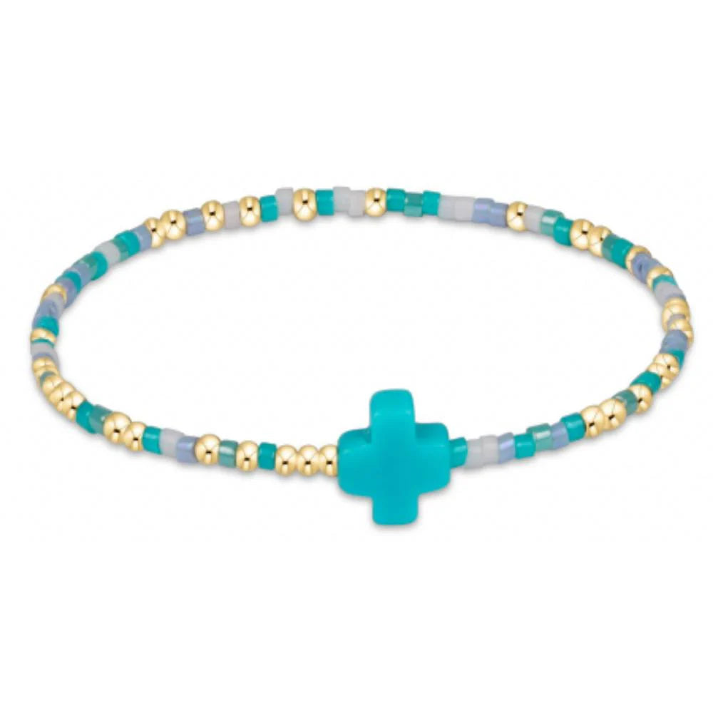 egirl Hope Unwritten Signature Cross Bracelet - Man, I Teal Like A Woman