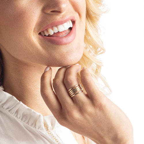 Classic Gold Band Ring - Size 6
