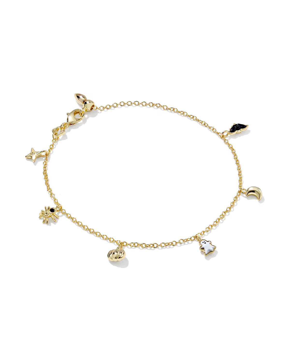 HALLOWEEN DELICATE CHAIN BRACELET GOLD MULTI MIX