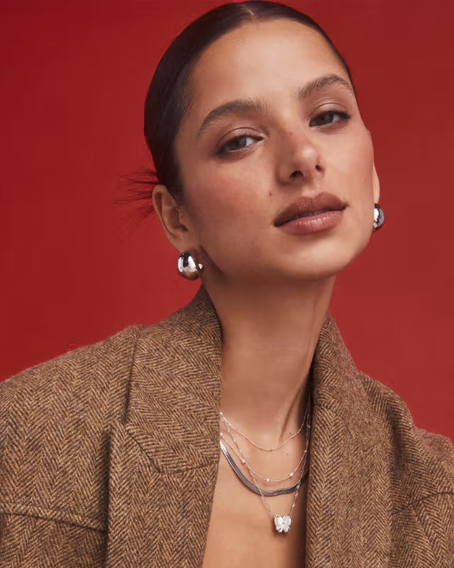 KAITLIN HOOP EARRINGS SILVER