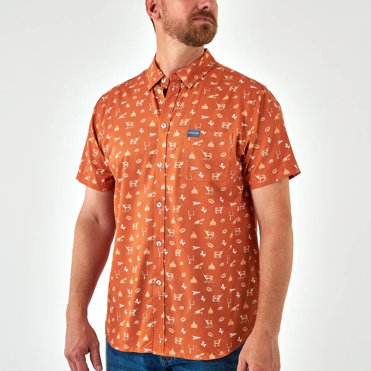 Performance Button Up - Gameday In Austin Large