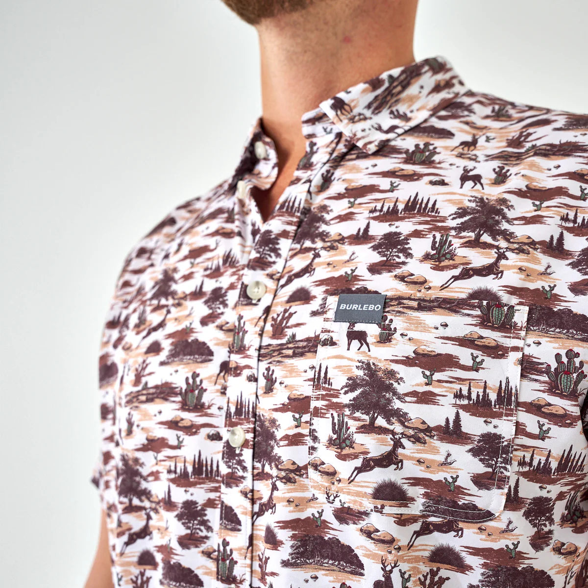 Performance Button Up - Brush Country Medium