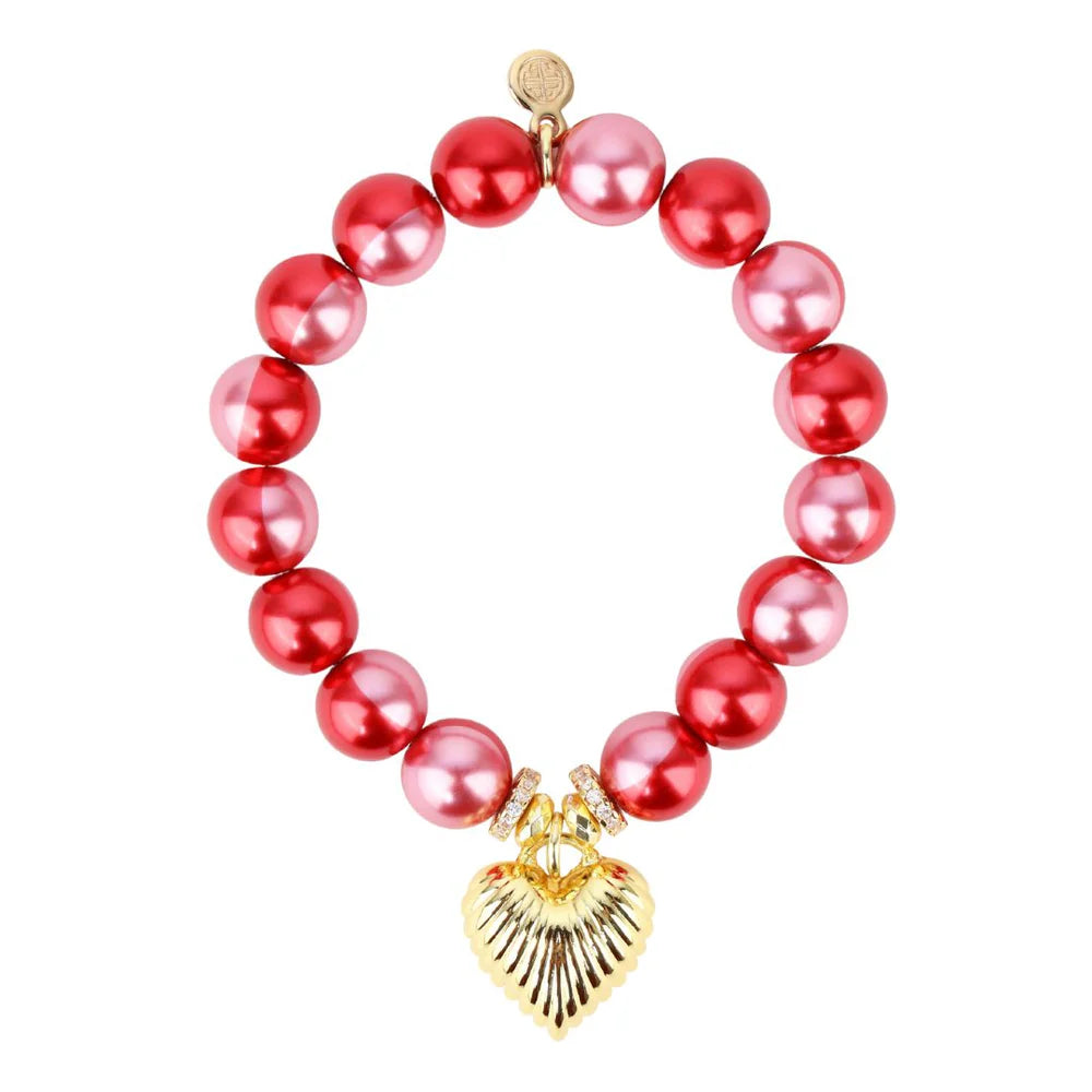 Rouge Coeur Beaded Bracelet