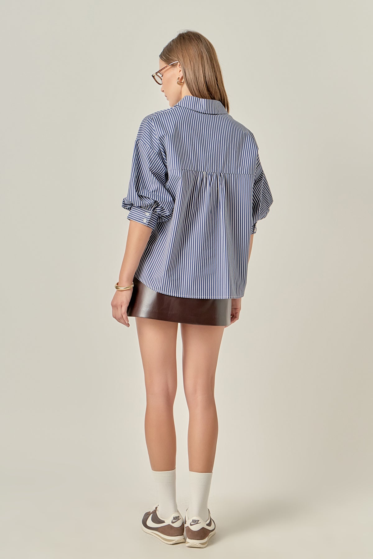STRIPED BUTTON SHIRT