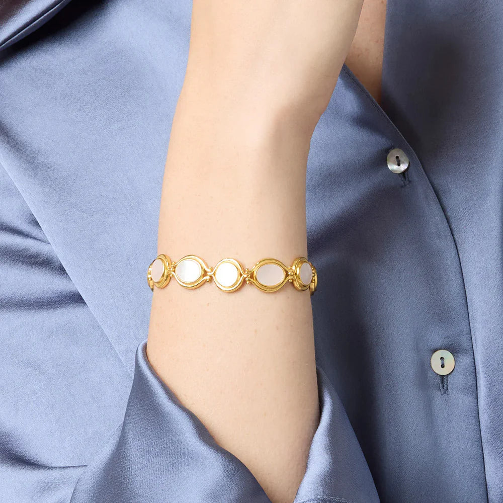 Saratoga Tennis Bracelet Mother of Pearl