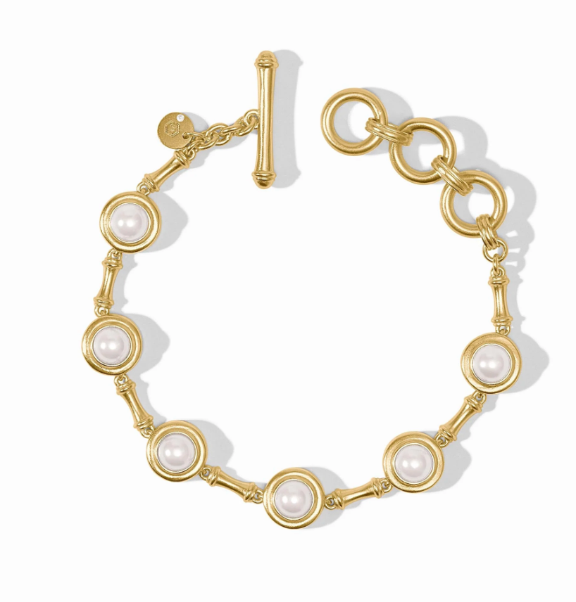 Bamboo Pearl Bracelet-Pearl-OS