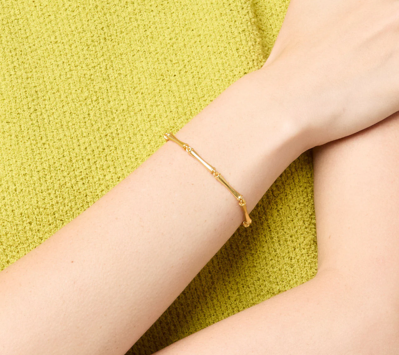 Bamboo Bangle-Gold-S