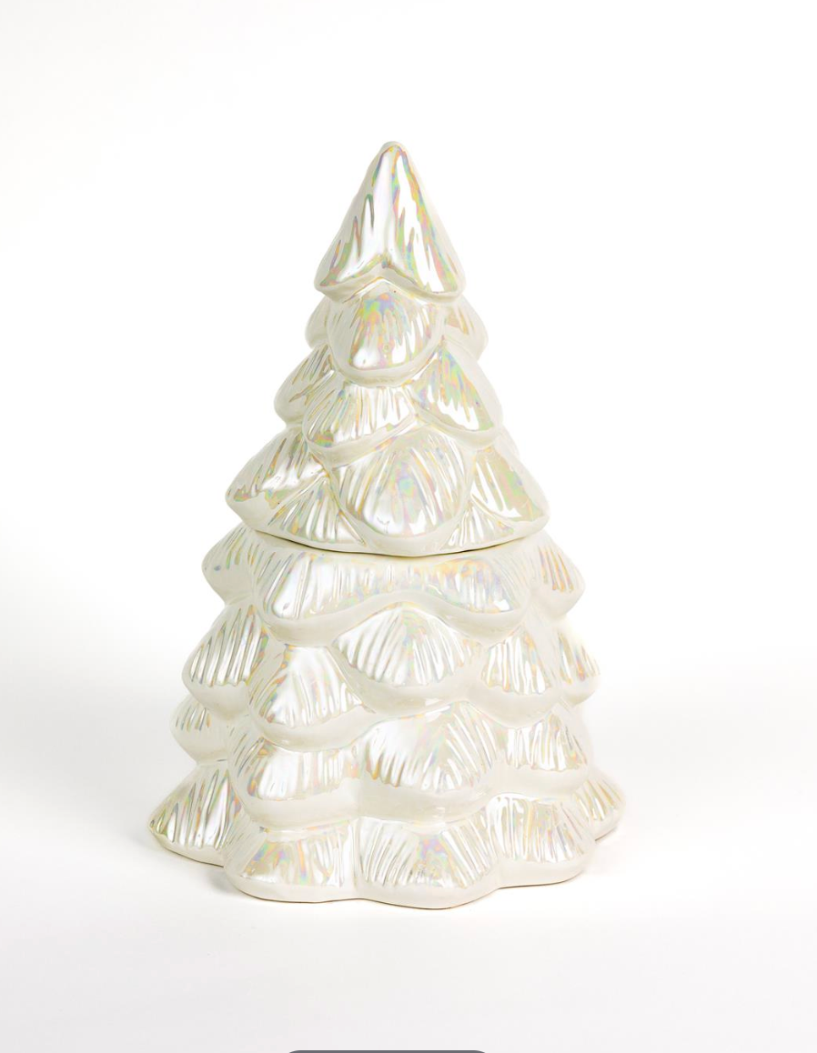#070 Ceramic Christmas Tree Candle