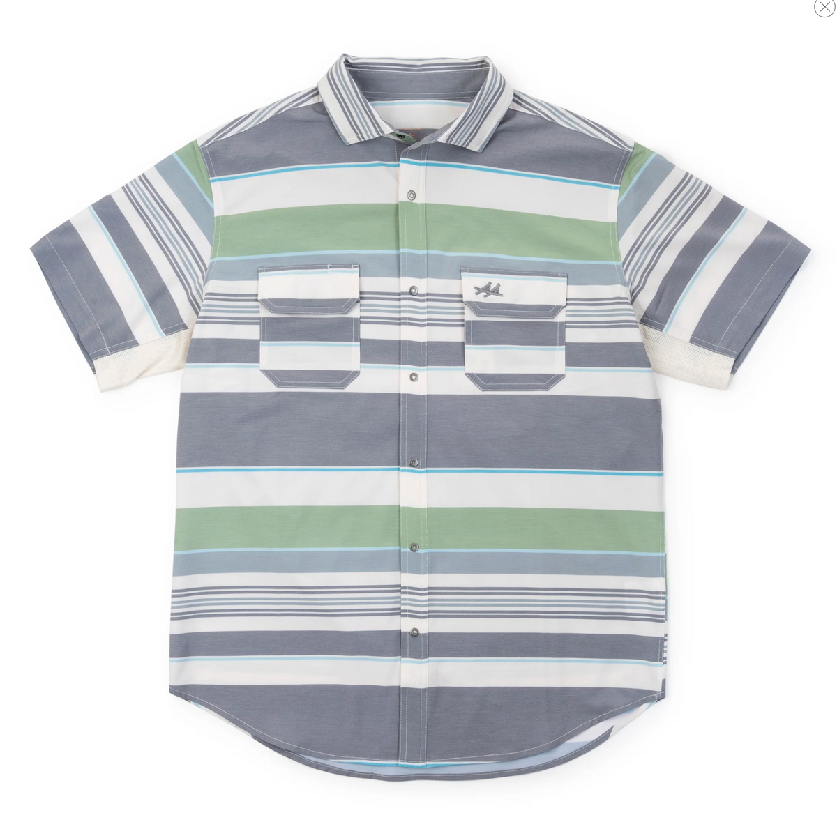 Rio Ultimate Outdoor Blend Short Sleeve Shirt - Baja Gray/Green