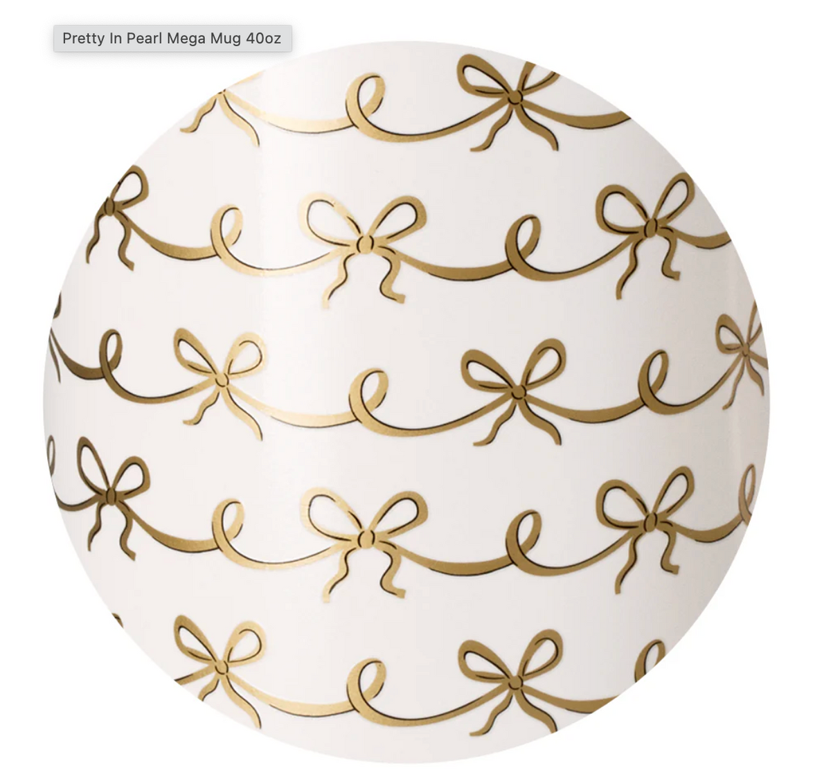 Pretty in Pearl Mega Mug 40oz