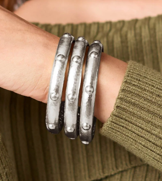 Solara Bangle-Silver-L