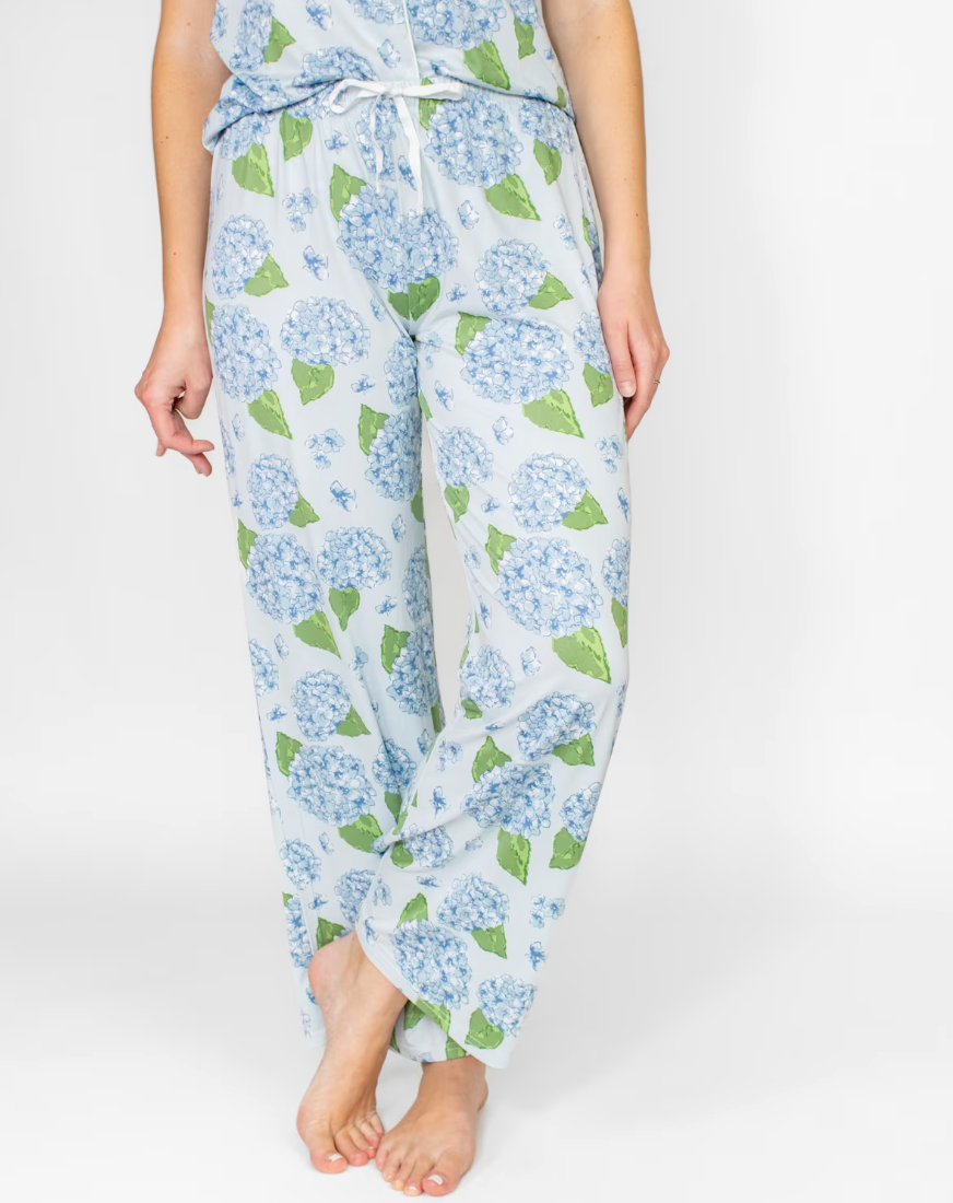 Hydrangea Sleep Pants Illusion/Blue/Green Small