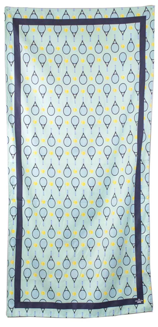 Tennis Club Beach Towel Sky/Multi 34x70