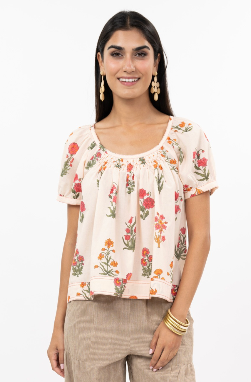 SMOCK AND BLOCK TOP