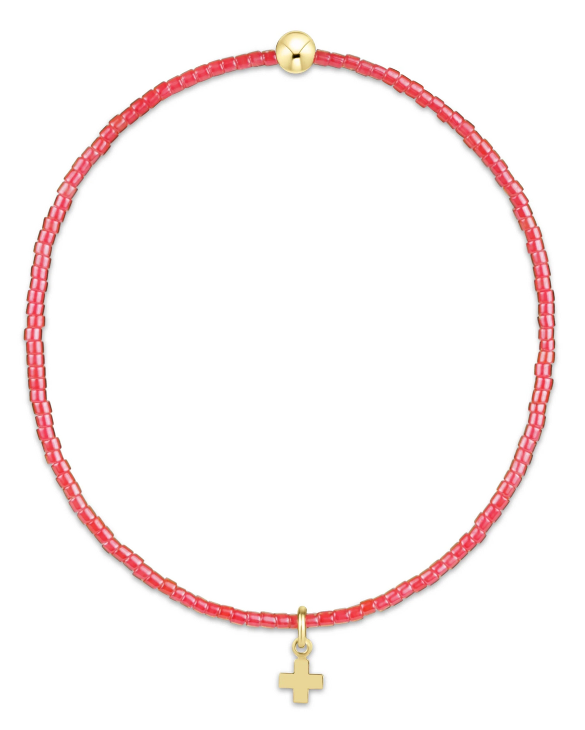 Hope Classic Sherbert Bracelet - Signature Cross Small Gold Charm