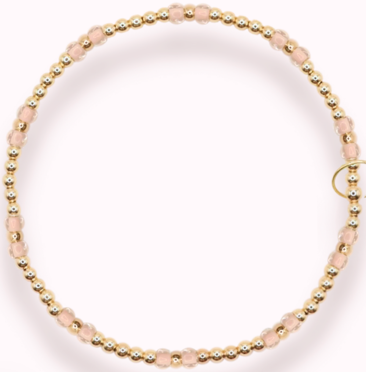 Light Pink Hazel Bracelet - Standard 6.75 inch
