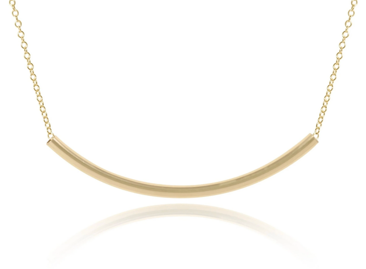 16" Necklace Gold - Bliss Bar Gold