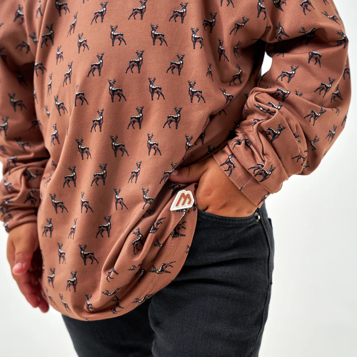 Youth - Performance Hoodie - Whitetail Deer - Brown Medium (8)