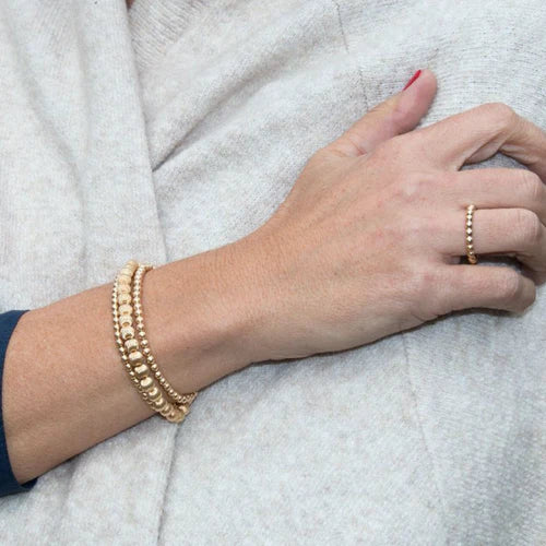 Classic Gold 2mm Bead Ring - Size 7