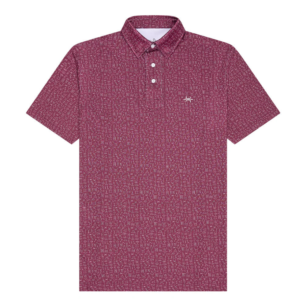 CHISHOLM TRADITIONS POLO MAROON XXL