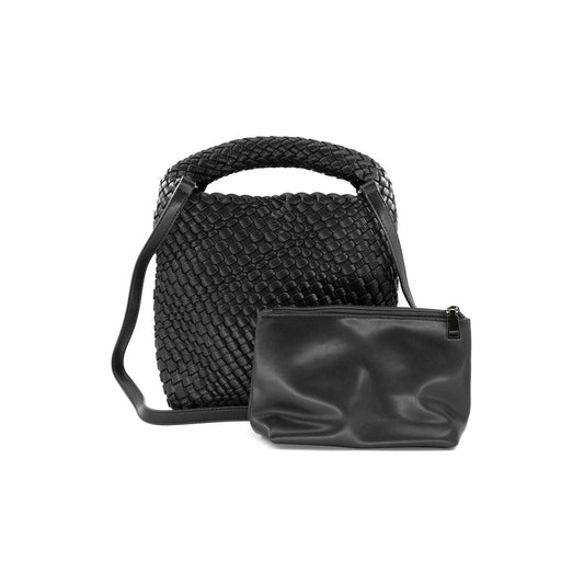 WOVEN MINI HOBO BAG