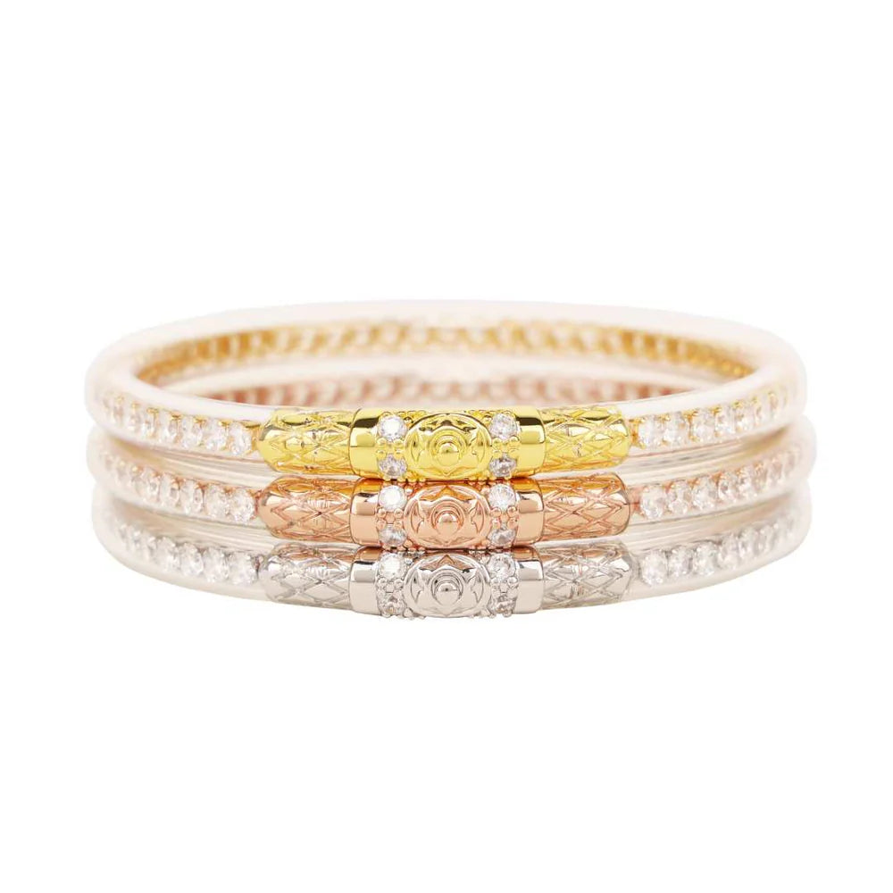 Three Queens All Weather Bangles® (AWB®) - Clear Crystal - Medium