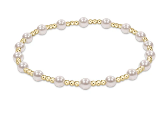enewton Extends - Classic Sincerity Pattern 4mm Bead Bracelet - Pearl