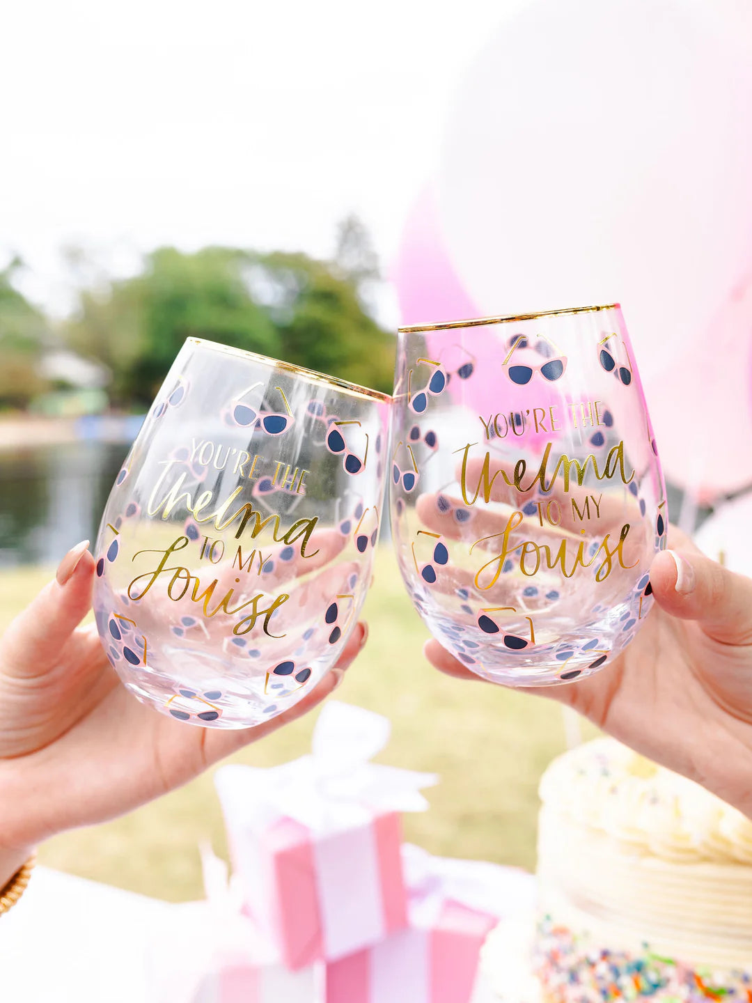 Stemless Wine Glass Thelma To My Louise