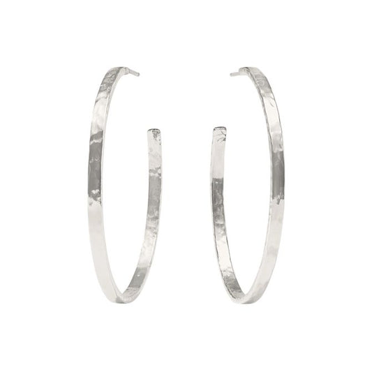 Crescent Hoop-Silver-XL