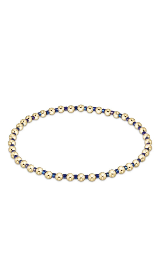 Hope Grateful Bracelet - Blue Metallic