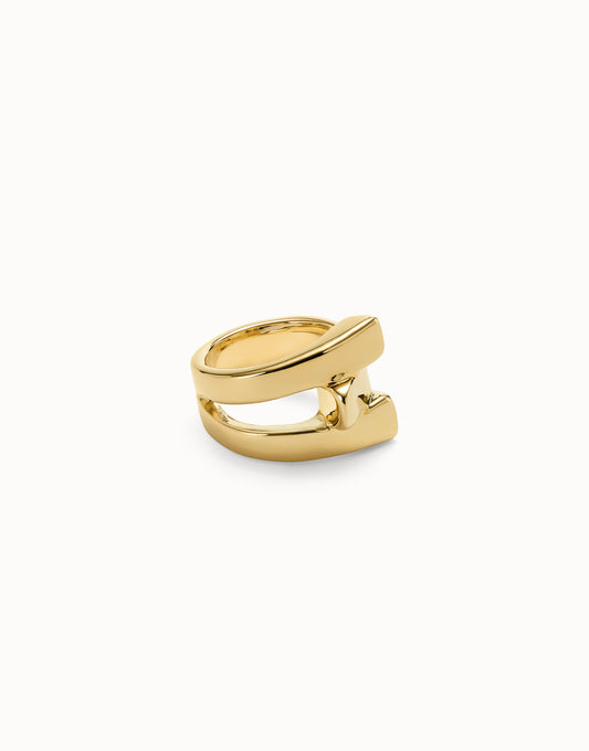 18k gold plated metal alloy ring 18