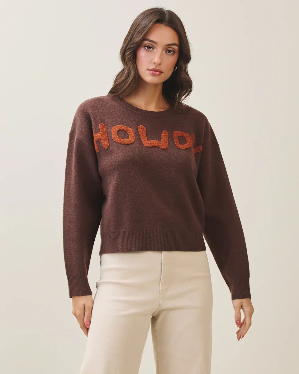 TERRY EMBROIDERY SWEATER