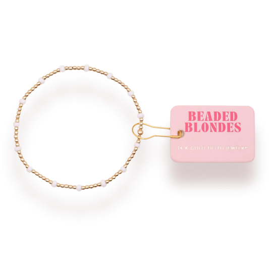 White Dainty Poppi Bracelet