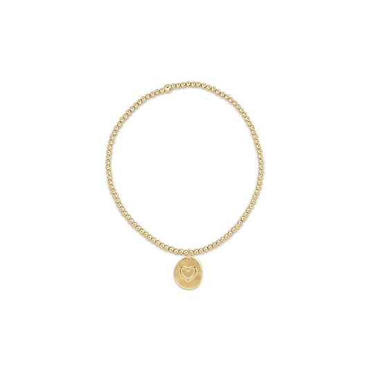 Classic Gold 2mm Bracelet - Inspire Love Small Gold Disc