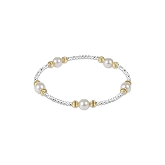 Purpose Pearl 6mm Dignity Mixed Metal Bracelet