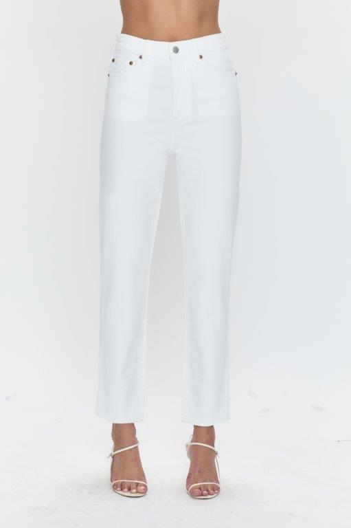 BRI ANKLE HIGH RISE SLIM STRAIGHT