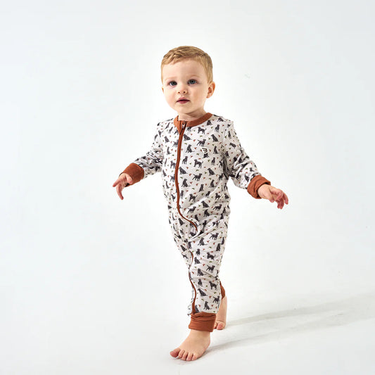 Baby Zip Up - Ducks And Dogs 6/12M