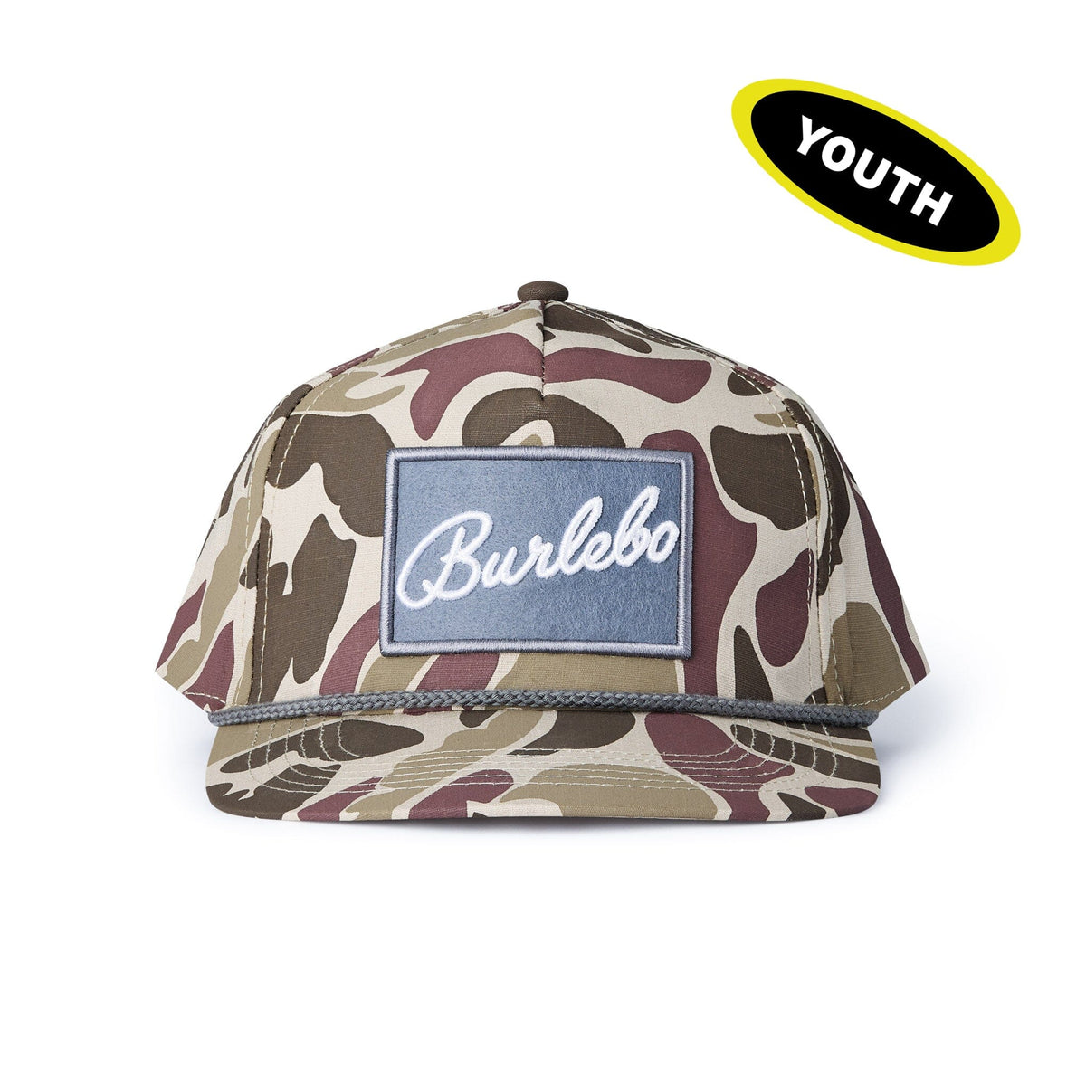 Youth Cap - BURLEBO Grey Patch Camo