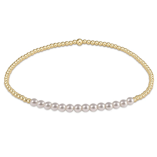 Gold Bliss Pearl 3mm Bracelet