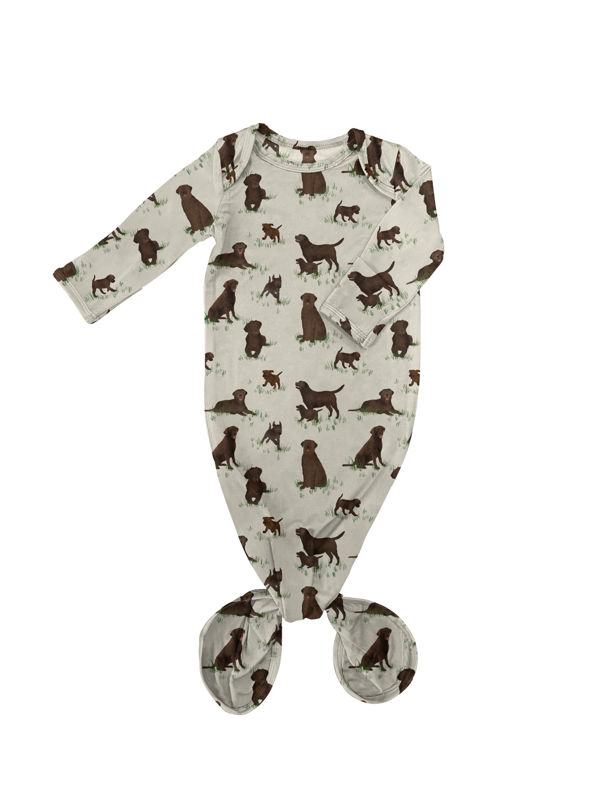 Knotted Gown - Labs 0-3 mo