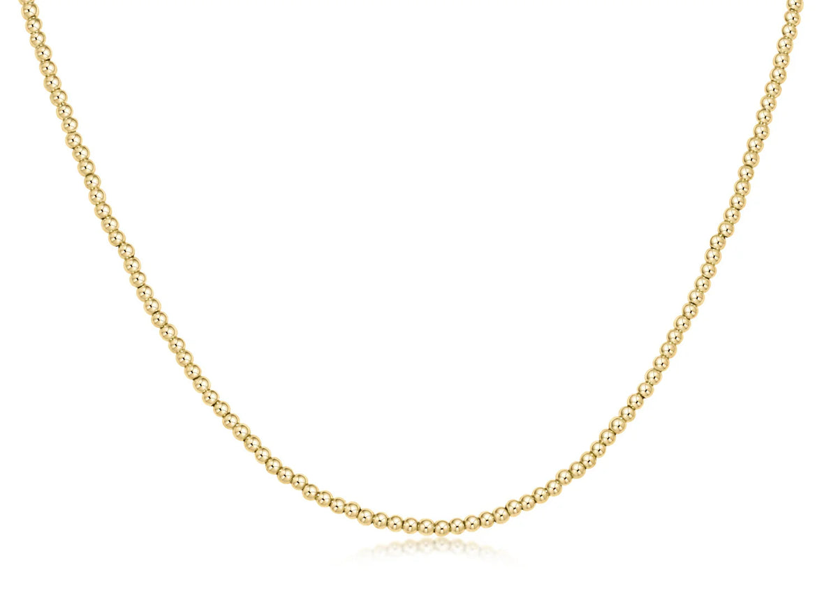 17" GOLD CHOKER- 2MM