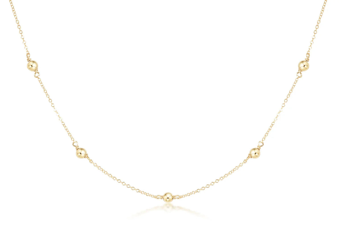 17" Choker Simplicity Chain Gold - Classic Gold 4mm