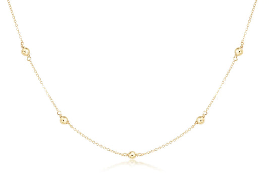 17" Choker Simplicity Chain Gold - Classic Gold 4mm