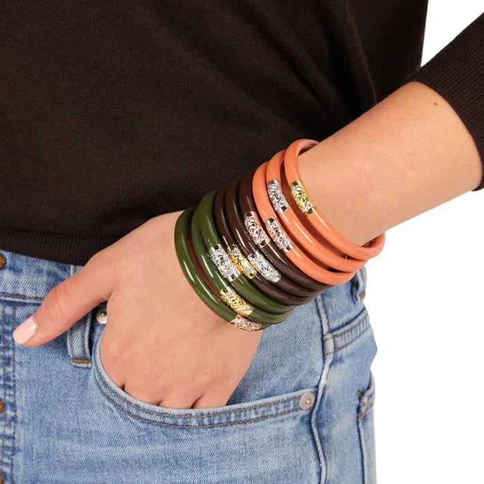 Jade Three Kings All Weather Bangles (Set of 3)